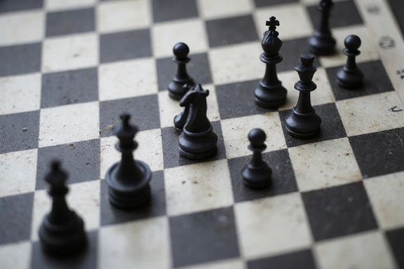 A strategic chessboard representing financial planning