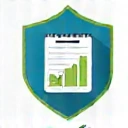 Icon representing financial planning with a calendar and growth chart.